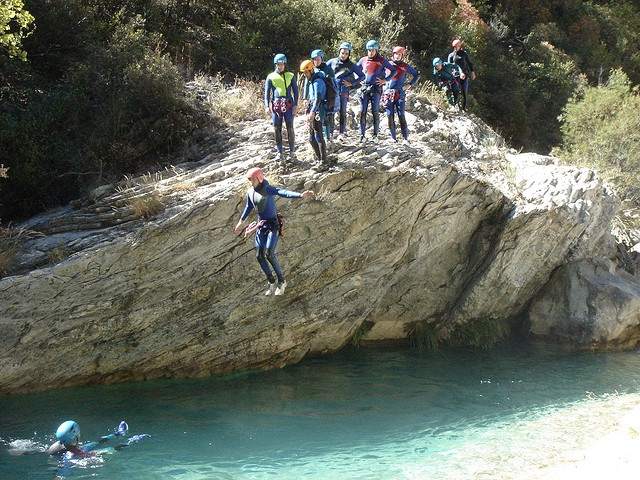 Saltos a pozas